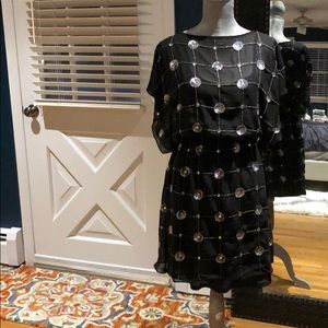 Greylin Sequin Dress w Satin Slip